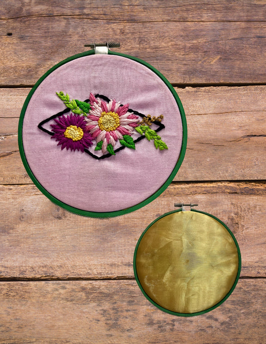 Embroidered Floral Decor